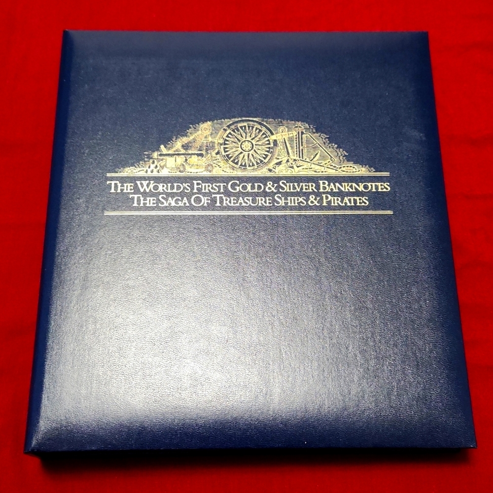 Vintage Collectible- Book of 15 Ships of $100 Gold & Silver Banknotes